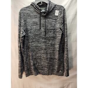 Tek Gear Warm Tek Men's Hoodie Jacket Size S Dark Blue Black Striped